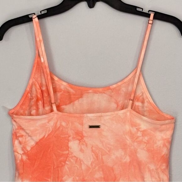 Billabong | Women’s Easy On Me Orange Tie Dye Mini Dress Spaghetti Straps Large - Picture 13 of 16